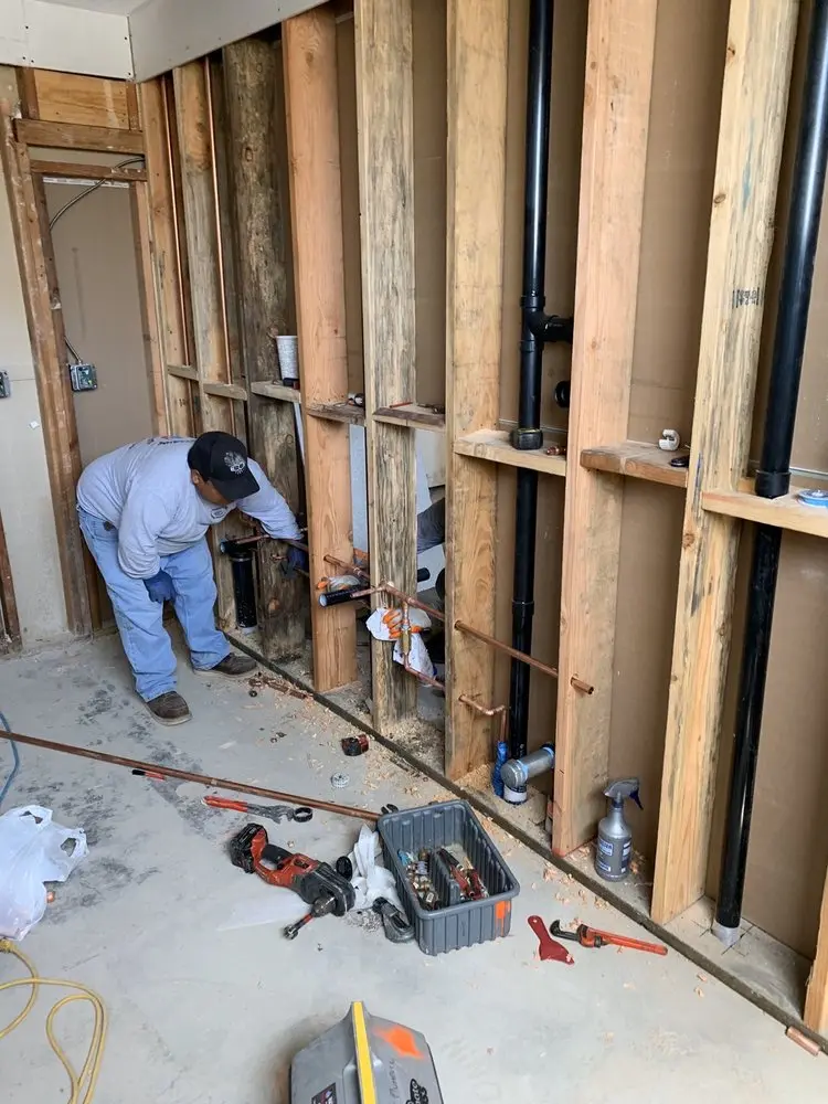 Commercial rough-in plumbing for Trenchless Sewer Repair in The Village of Baytowne Wharf